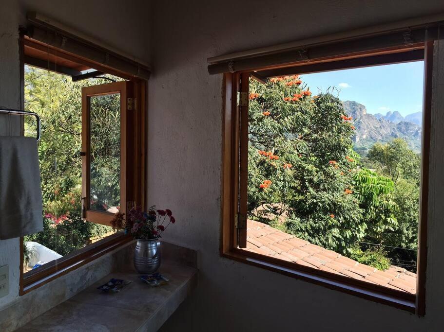 Acogedora Villa Con Alberca Climatizada En El Centro De Tepoztlán Exterior foto